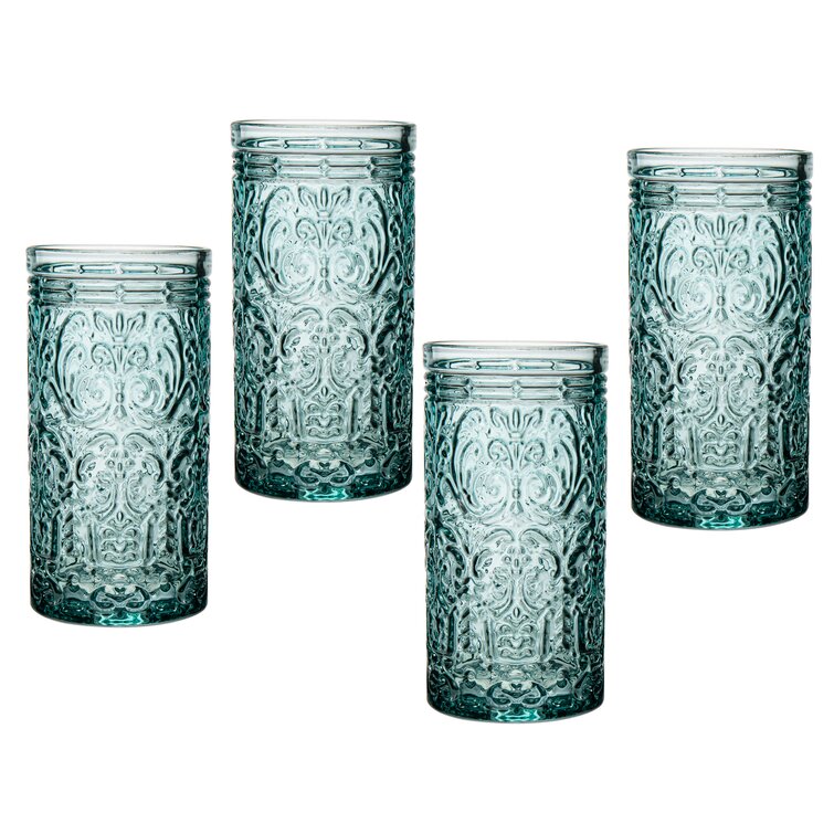 Godinger Silver Art Co Jax Glass 14 Oz Highball Glass Set Reviews